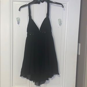 Limited Express Beaded Chiffon Halter Top